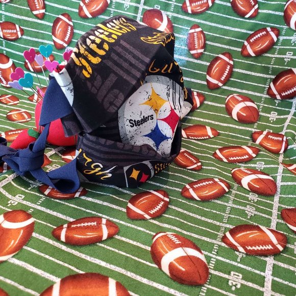 Pittsburgh Steelers Pleated Face Mask 100% Cotton - Picture 2 of 9